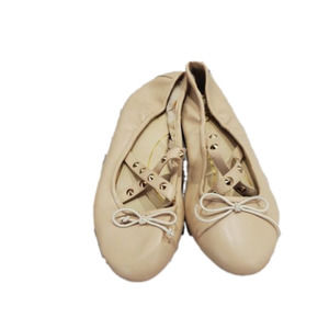 Circus by Sam Edelman Cream tan Ballet style Studded criss cross straps with bow